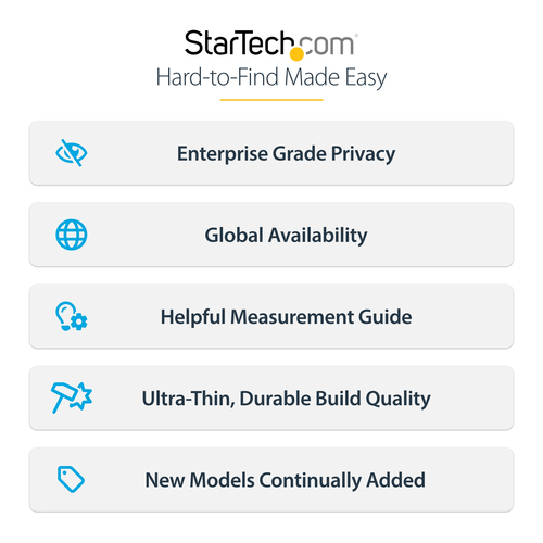 StarTech.com 11IP-PRIVACY-SCREEN. Maximale Bildschirmgröße: 27,9 cm (11"), Geeignet für: Tablets, Typ: Rahmenloser Blicksc