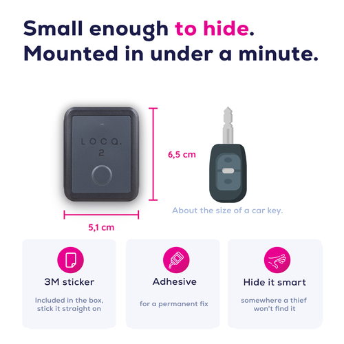 Nedsoft Loca 2 GPS tracker subscription-free with a replaceable battery pack - Subscription Licence