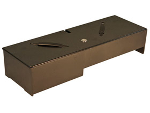 apg Flip-Top MFS437A-BL460 Cash Drawer - 6 Bill - 8 Coin - Printer Driven - Aço inoxidável - Preto - 102 mm Altura x 460 m