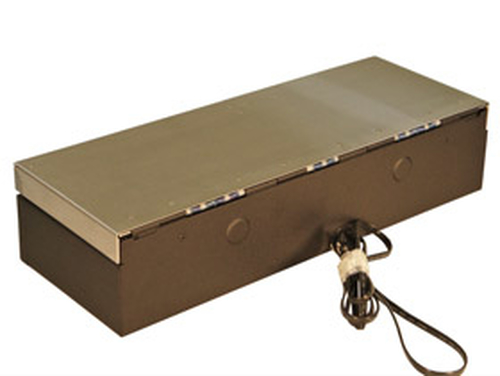 apg Flip-Top MFS437A-BL460 Cash Drawer - 6 Bill - 8 Coin - Printer Driven - Aço inoxidável - Preto - 102 mm Altura x 460 m