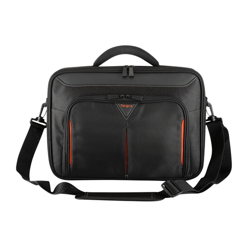 Targus Classic+ CN414EU Tasche für 33 cm (13 Zoll) bis 35,8 cm (14,1 Zoll) Notebook - Schwarz, Rot - Poly Body