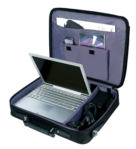 Targus Notepac CN01 Carrying Case for 38.1 cm (15") to 40.6 cm (16") Notebook - Black - Shock Absorbing - Nylon, Polyester