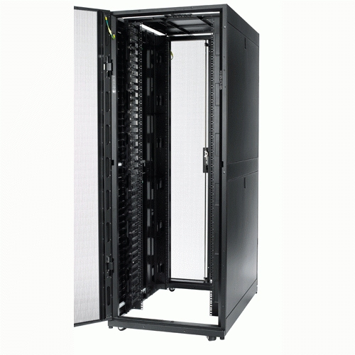 APC by Schneider Electric AR7580 Cable Routing - Black - Rack Cable Guide - 1U Rack Height
