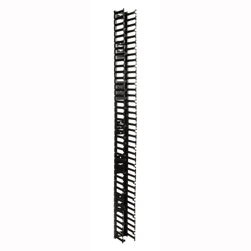 APC by Schneider Electric AR7580 Cable Routing - Black - Rack Cable Guide - 1U Rack Height
