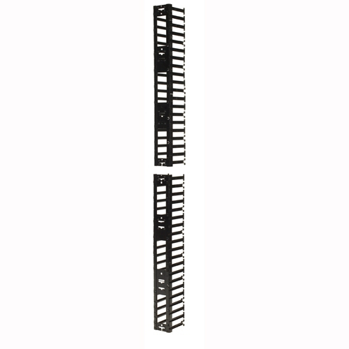 APC by Schneider Electric AR7580 Cable Routing - Black - Rack Cable Guide - 1U Rack Height