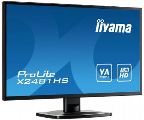 iiyama ProLite X2481HS-B1. Taille de l'écran: 59,9 cm (23.6"), Résolution de l'écran: 1920 x 1080 pixels, Type HD: Full HD