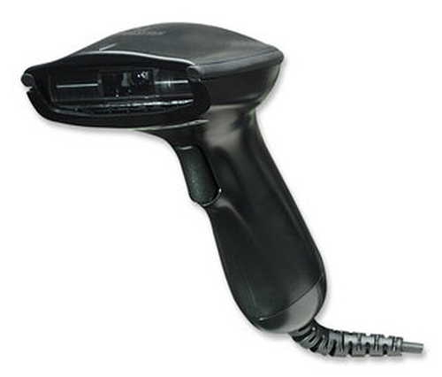 Manhattan 460835 Handheld Barcode Scanner - Cable Connectivity - Black - 500 scan/s - 500 mm Scan Distance - 1D - CCD - US