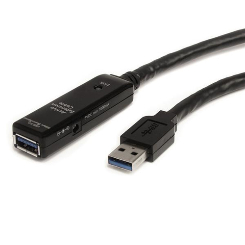 StarTech.com 3m USB 3.0 (5Gbps) Active Extension Cable - M/F - Extend the distance of a USB 3.0 device an additional 3 met
