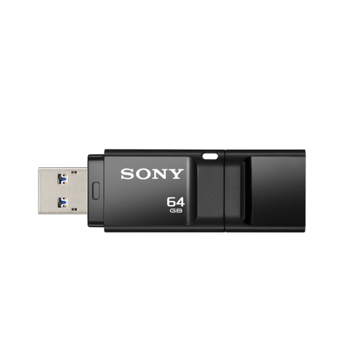 Sony Micro Vault USM64X 64 GB USB 3.0 Flash Drive - Black - 5 Year Warranty
