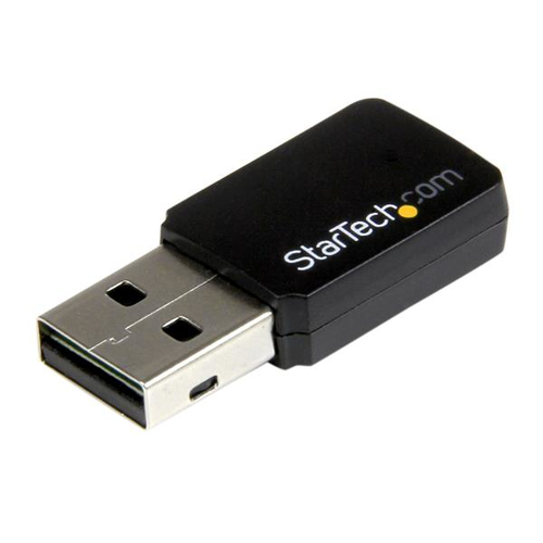 StarTech.com USB 2.0 AC600 Mini Dual Band Wireless-AC Wlan Adapter - 1T1R 802.11ac WiFi Netzwerkadapter - USB 2.0 - 433 Mb
