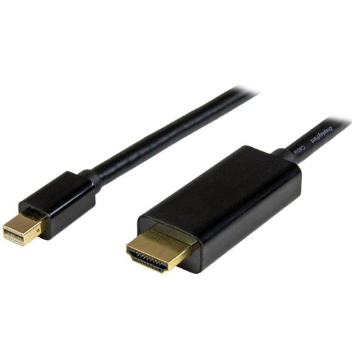 StarTech.com MDP2HDMM1MB. Kabellänge: 1 m, Anschluss 1: DisplayPort, Anschluss 2: HDMI Typ A (Standard). Konformitätsbesch