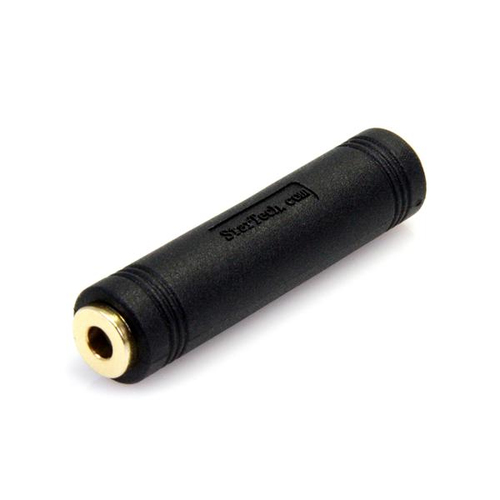StarTech.com 3.5mm Adapter. Anschluss 1: 3.5mm, Anschluss 2: 3.5mm. Produktfarbe: Schwarz