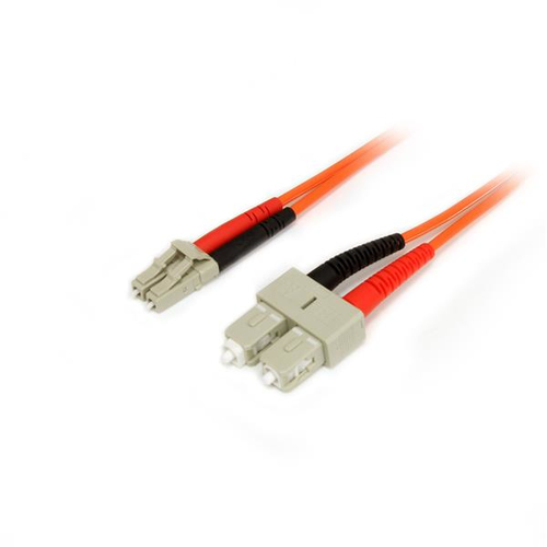 StarTech.com 1m Fiber Optic Cable - Multimode Duplex 50/125 - LSZH Fiber Jumper Cord - LC/SC - 3.2ft - 1 x LC Male Network