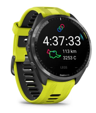 Garmin Forerunner 965. Display diagonal: 3.56 cm (1.4"), Display technology: AMOLED, Display resolution: 454 x 454 pixels,