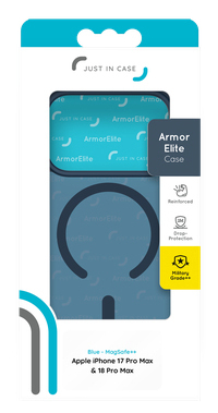 Just in Case ArmorElite Case. Case type: Cover, Brand compatibility: Apple, Compatibility: iPhone 17 Pro Max, iPhone 18 Pr