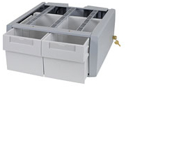 Ergotron Drawer - Medium - 907.2 g Load Capacity - Grey - Removable, Drawer Divider, Lockable