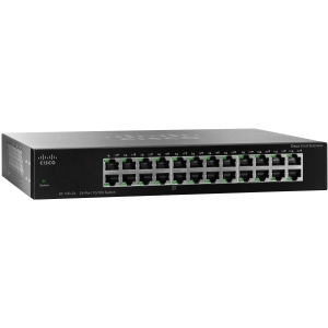 Cisco 110 SF110-24 24 Ports Ethernet Switch - 100Base-X - 2 Layer Supported - Wall Mountable, Rack-mountable - 90 Day Limi
