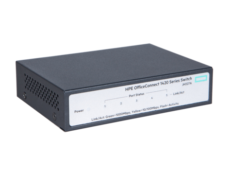 HPE OfficeConnect 1420 1420 5G 5 Anschlüsse Ethernet-Switch - Gigabit-Ethernet - 10/100/1000Base-TX - 2 Unterstützte Netzw