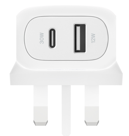 Belkin BoostCharge 42 W AC Adapter - USB - USB Type-C