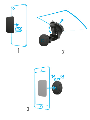 Montage Embarqué MOBILIS U.FIX pour Smartphone