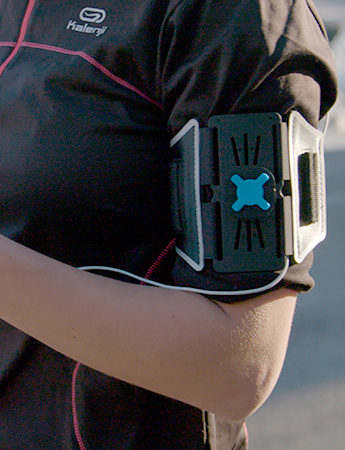 MOBILIS U.FIX Tasche (Armband) Smartphone, Key - Schwarz - Acrylnitril-Butadien-Styrol (ABS), Neopren, PVC, Polyester Körp