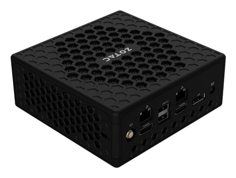 Zotac ZBOX CI360 nano. Chassis type: 0.9L sized PC, Product type: Mini PC barebone. Supported memory types: DDR5-SDRAM, Nu