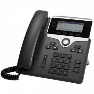 Cisco 7821 Telefone IP - Recondicionado - Montagem em parede - Carvão - 2 x Total Line - VoIP - Unified Communications Man