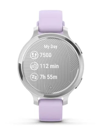 Garmin Lily 2 Active. Display resolution: 240 x 201 pixels, Touchscreen. GPS (satellite). Weight: 29 g. Waterproof up to: 