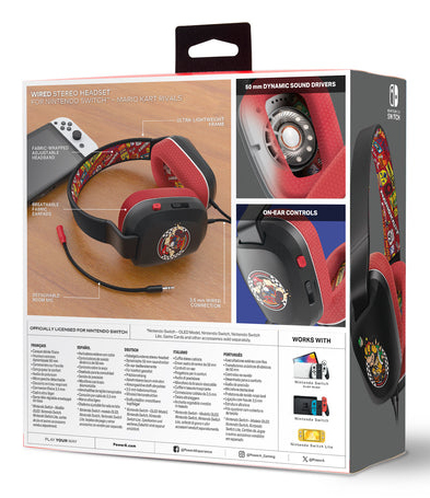 PowerA NSHS0398-01. Product type: Headphones. Connectivity technology: Wired. Recommended usage: Gaming, Product colour: B