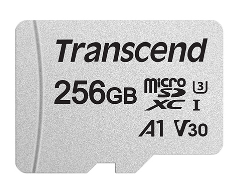 Transcend 300S 256 GB UHS-I (U3) microSDXC - 95 MB/s Read - 45 MB/s Write