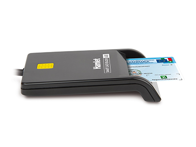 Lettore Smart Card USB-A 3.0 compatibile con Camere di Commercio e Firma digitale, Carta Nazionale dei servizi (CNS), Tess