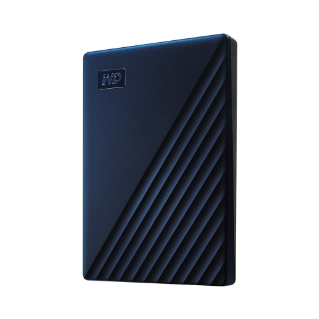 WD My Passport for Mac Tragbar Festplatte - Extern - 5 TB - Dunkelblau - USB 3.1 (Gen 1), USB 3.2 - 256-bit Verschlüsselun