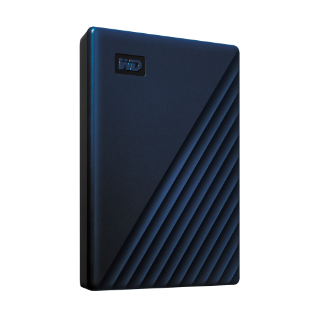 WD My Passport for Mac Tragbar Festplatte - Extern - 5 TB - Dunkelblau - USB 3.1 (Gen 1), USB 3.2 - 256-bit Verschlüsselun