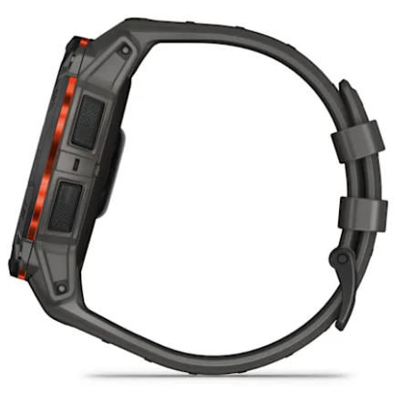 Garmin Instinct 3 Smart Watch - Black Body Color - Charcoal Band Color - Aluminium Body Material - Fiber Reinforced Polyme