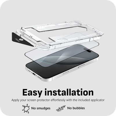 Just in Case Tempered Glass Privacy Screen Protector for Apple iPhone 17 Pro Max - Black - For OLED iPhone 17 Pro Max - Sc