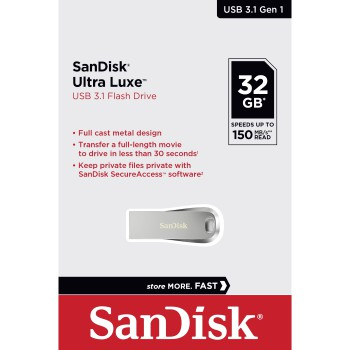SanDisk 00183579. Capacidade: 32 GB, Interface de dispositivo: USB Type-A, Versão USB: 3.2 Gen 1 (3.1 Gen 1), Velocidade d