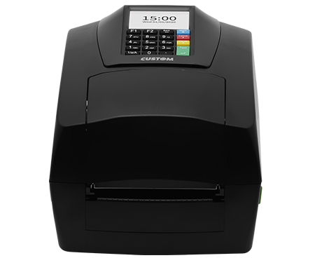 Custom D4 302-K Desktop Direct Thermal/Thermal Transfer Printer - Monochrome - Label Print - USB - Serial - 3.81 m Print L
