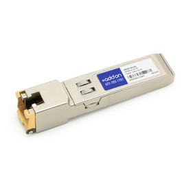 AddOn SFP - 1 x RJ-45 10/100/1000Base-TX LAN - 1 - TAA Compliant - For Data Networking - Twisted PairGigabit Ethernet - 10