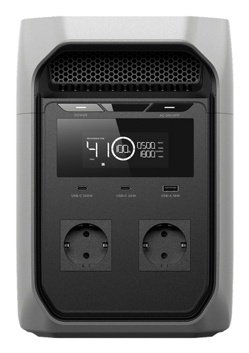 Ecoflow DELTA 3 Portable Power Station - 2.60 kW - 20 - 1024 Wh - 1.80 kW Maximum Output Power - Lithium Iron Phosphate (L
