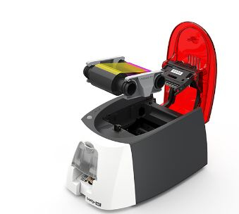 Evolis Badgy200. Tecnologia de impressão: Sublimação de cor/transferência térmica, Resolução Máxima: 260 x 300 DPI, Tipos 