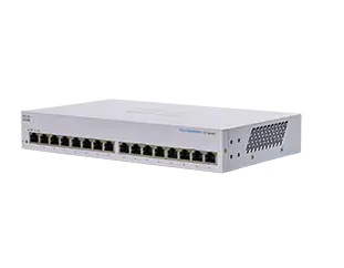 Cisco 110 CBS110-16T 16 Anschlüsse Ethernet-Switch - 2 Unterstützte Netzwerkschicht - 11,53 W Stromverbrauch - Verdrilltes