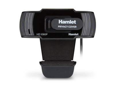 Hamlet Webcam USB FULL HD 1080P e Microfono integrato e Privacy Cover - CMOS Sensore 2 Megapixel - 30 fps -  1920 x 1080 V