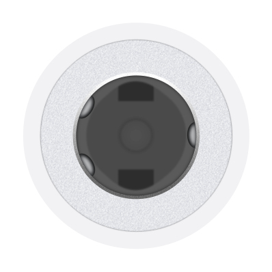 Apple USB-C to 3.5mm Headphone Jack Adapter. Connector 1: USB-C, Connector 1 gender: Male, Connector 2: 3.5mm, Connector 2
