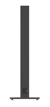 Hagor 6459. Produktfarbe: Anthrazit, Orientation: Porträt, Maximale Bildschirmgröße: 190,5 cm (75"). Breite: 1100 mm, Tief