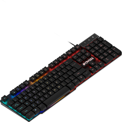 JUICE Recon Ocelot Gaming Keyboard - Full-size - Cable Connectivity - USB Interface - RGB LED - English - QWERTY Layout - 