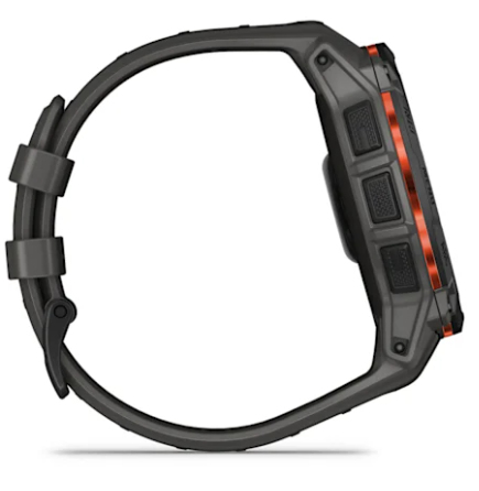 Garmin Instinct 3 Smart Watch - Black Body Color - Charcoal Band Color - Aluminium Body Material - Fiber Reinforced Polyme