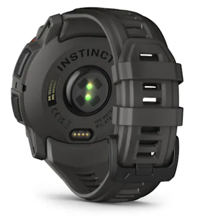 Garmin Instinct 3 Smart Watch - Black Body Color - Charcoal Band Color - Aluminium Body Material - Fiber Reinforced Polyme