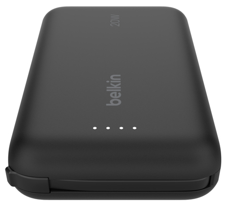 Belkin BoostCharge Stromspeicher - Schwarz - für Smartphone, Tablet-PC, iPad mini, iPad, iPad Pro - 10000 mAh - 20 W - USB