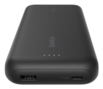 Belkin BoostCharge. Akku-/Batteriekapazität: 20000 mAh. Schnellladetechnik: Power Delivery. USB-Typ-A-Ausgangsports: 1, US