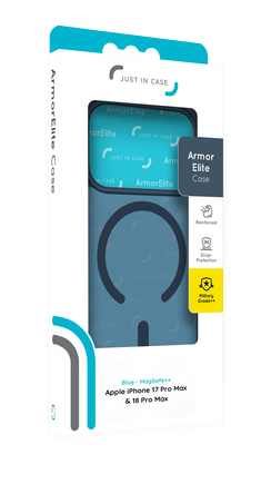Just in Case ArmorElite Case. Case type: Cover, Brand compatibility: Apple, Compatibility: iPhone 17 Pro Max, iPhone 18 Pr